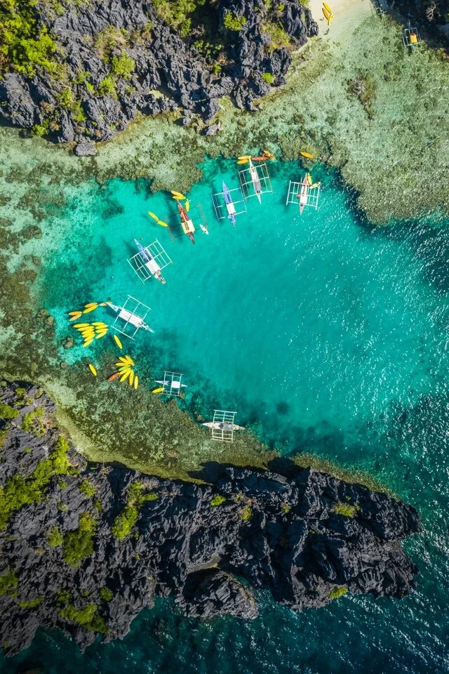 Voyage sur mesure aux Philippines - El Nido vue du ciel